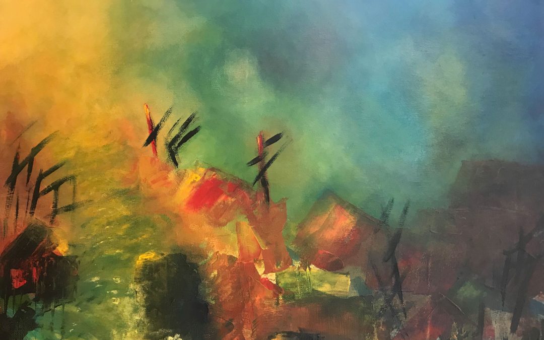 19 oils and acrylics