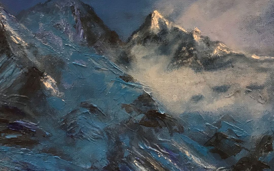 14 oils and acrylics